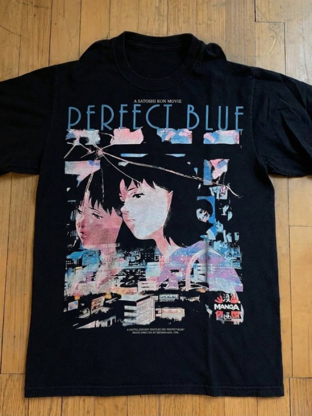 Perfect Blue 1998 Digital Sorcery Anime Movie Shirt Double Sided Mens Size XL